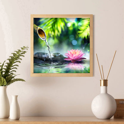 Lotus - Full Round Drill Diamond Painting 30*30CM