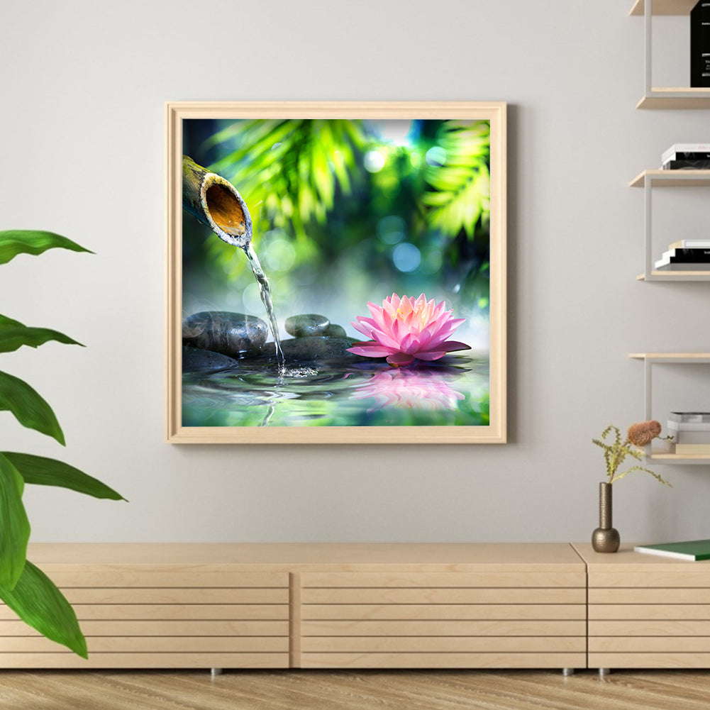 Lotus - Full Round Drill Diamond Painting 30*30CM