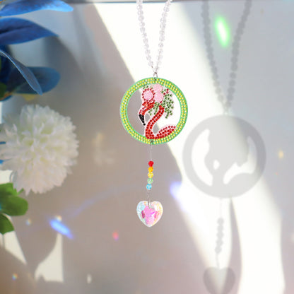 Bird Animal Prism Pendant DIY Painting Kit Window Car Love Crystal Hanging