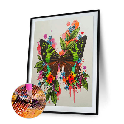 Butterfly - Full Round Drill Diamond Painting 30*40CM