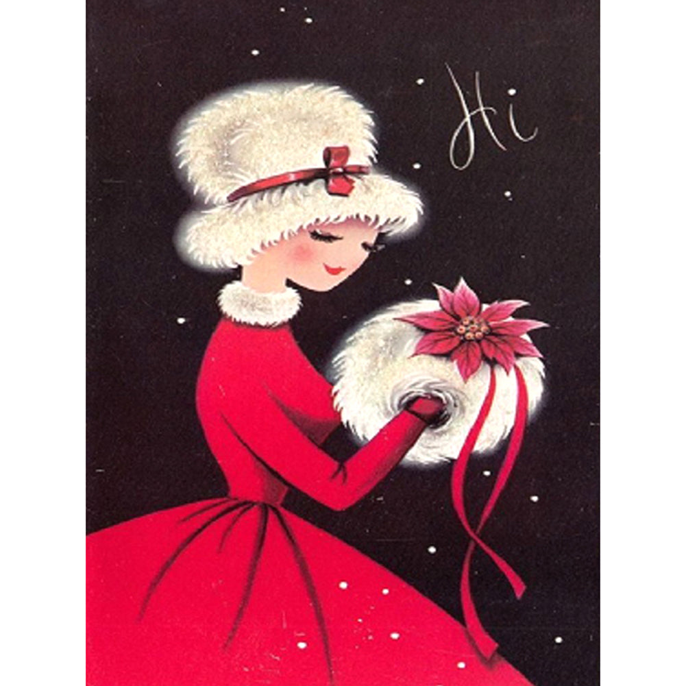 Girls - Full Round Drill Diamond Painting 30*40CM