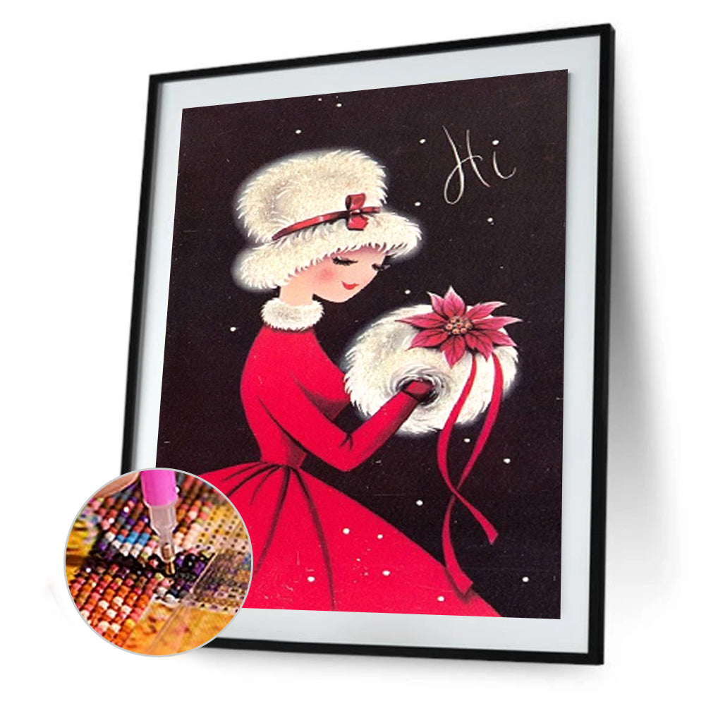 Girls - Full Round Drill Diamond Painting 30*40CM