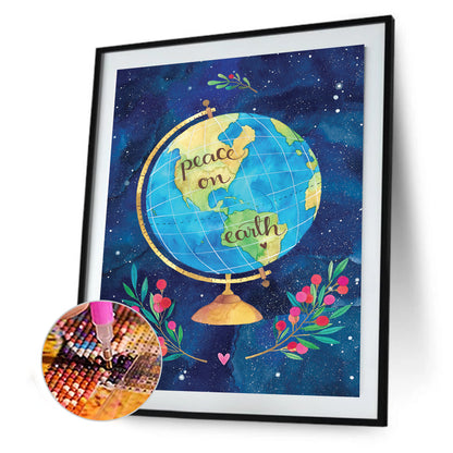 Globe - Full Round Drill Diamond Painting 30*40CM