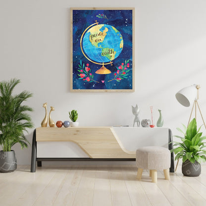 Globe - Full Round Drill Diamond Painting 30*40CM