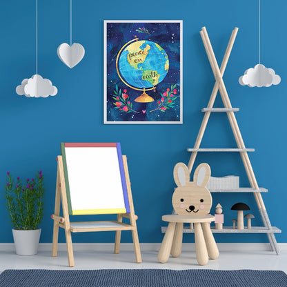 Globe - Full Round Drill Diamond Painting 30*40CM