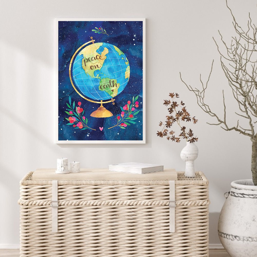 Globe - Full Round Drill Diamond Painting 30*40CM
