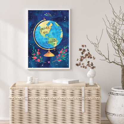 Globe - Full Round Drill Diamond Painting 30*40CM