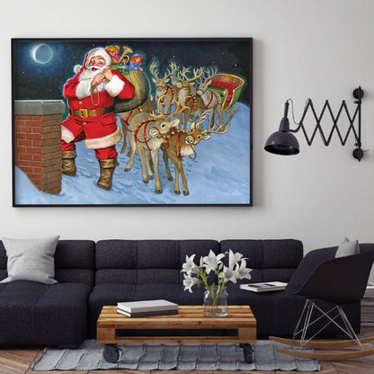 Santa Claus - Full Round Drill Diamond Painting 50*35CM