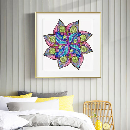 Mandala - Full Round Drill Diamond Painting 40*40CM