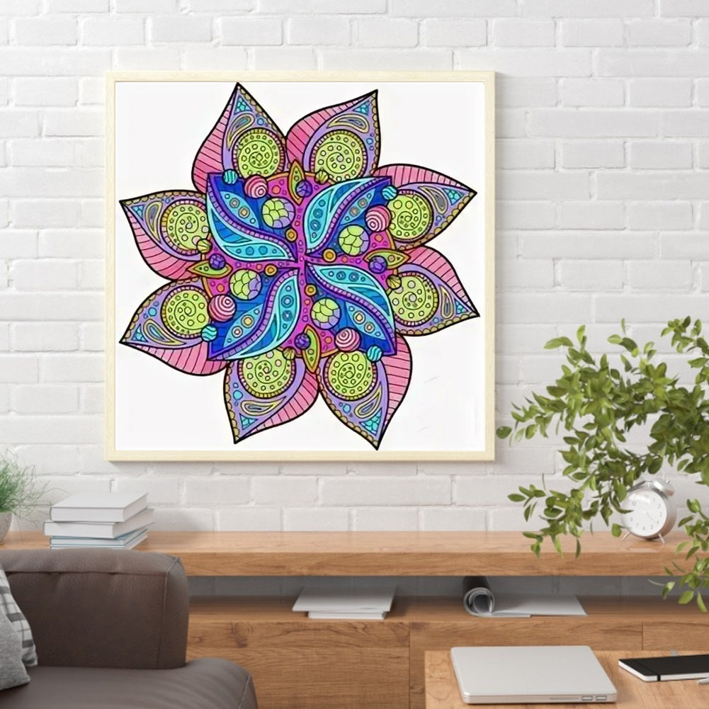 Mandala - Full Round Drill Diamond Painting 40*40CM