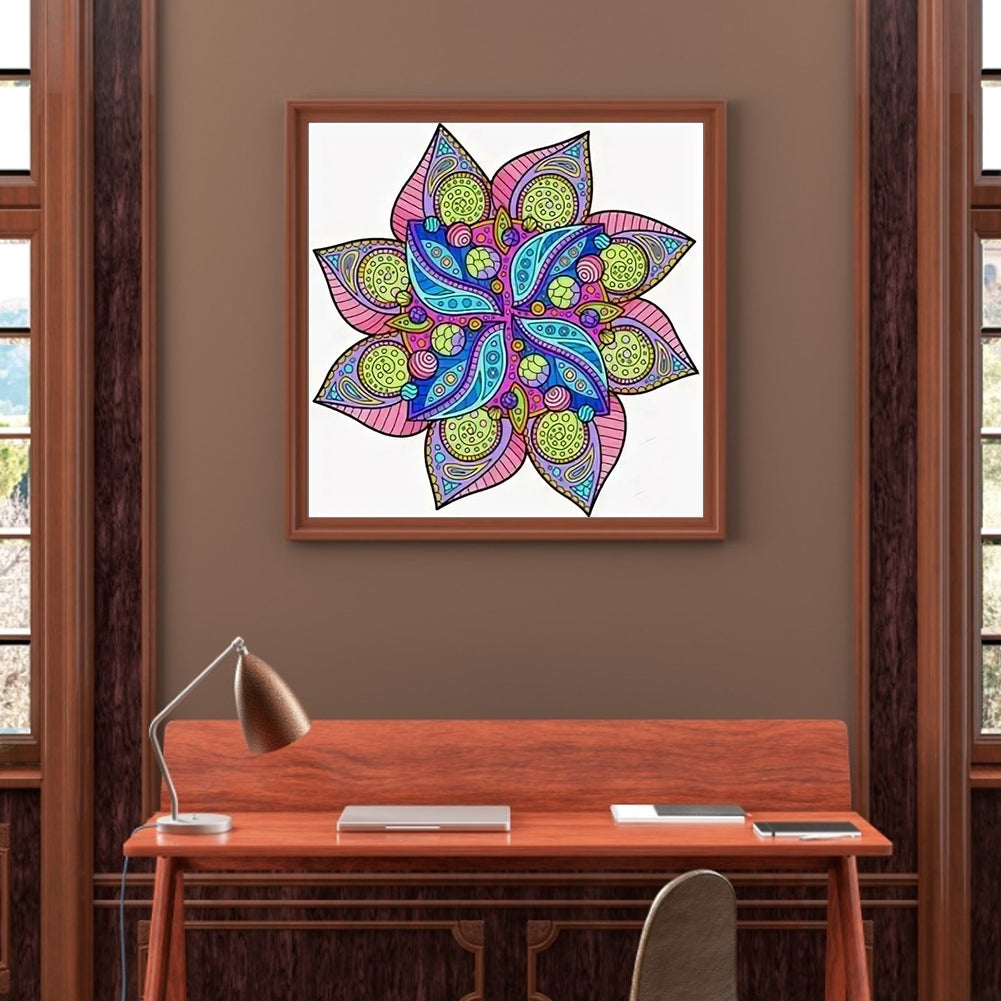 Mandala - Full Round Drill Diamond Painting 40*40CM