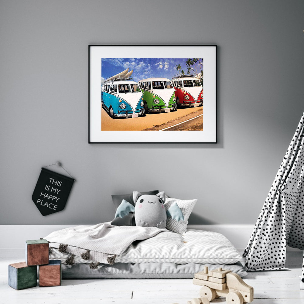 Car - Full Round Drill Diamond Painting 35*25CM