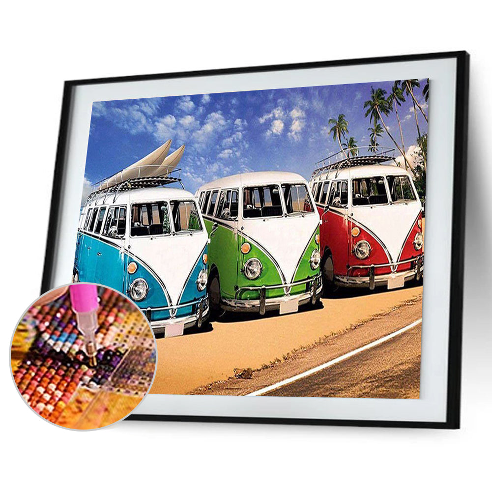 Car - Full Round Drill Diamond Painting 35*25CM