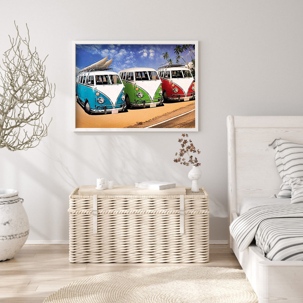 Car - Full Round Drill Diamond Painting 35*25CM