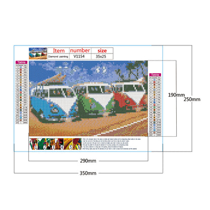 Car - Full Round Drill Diamond Painting 35*25CM