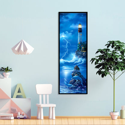 Lighthouse - Full Round Drill Diamond Painting 30*90CM