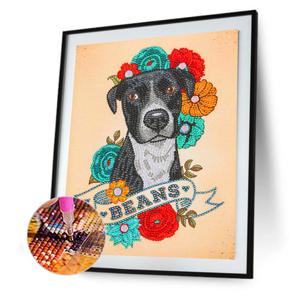Dog - Special Shaped Drill Diamond Painting 30*40CM