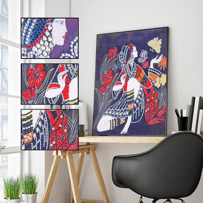 Beauty Figure - Special Shaped Drill Diamond Painting 30*40CM