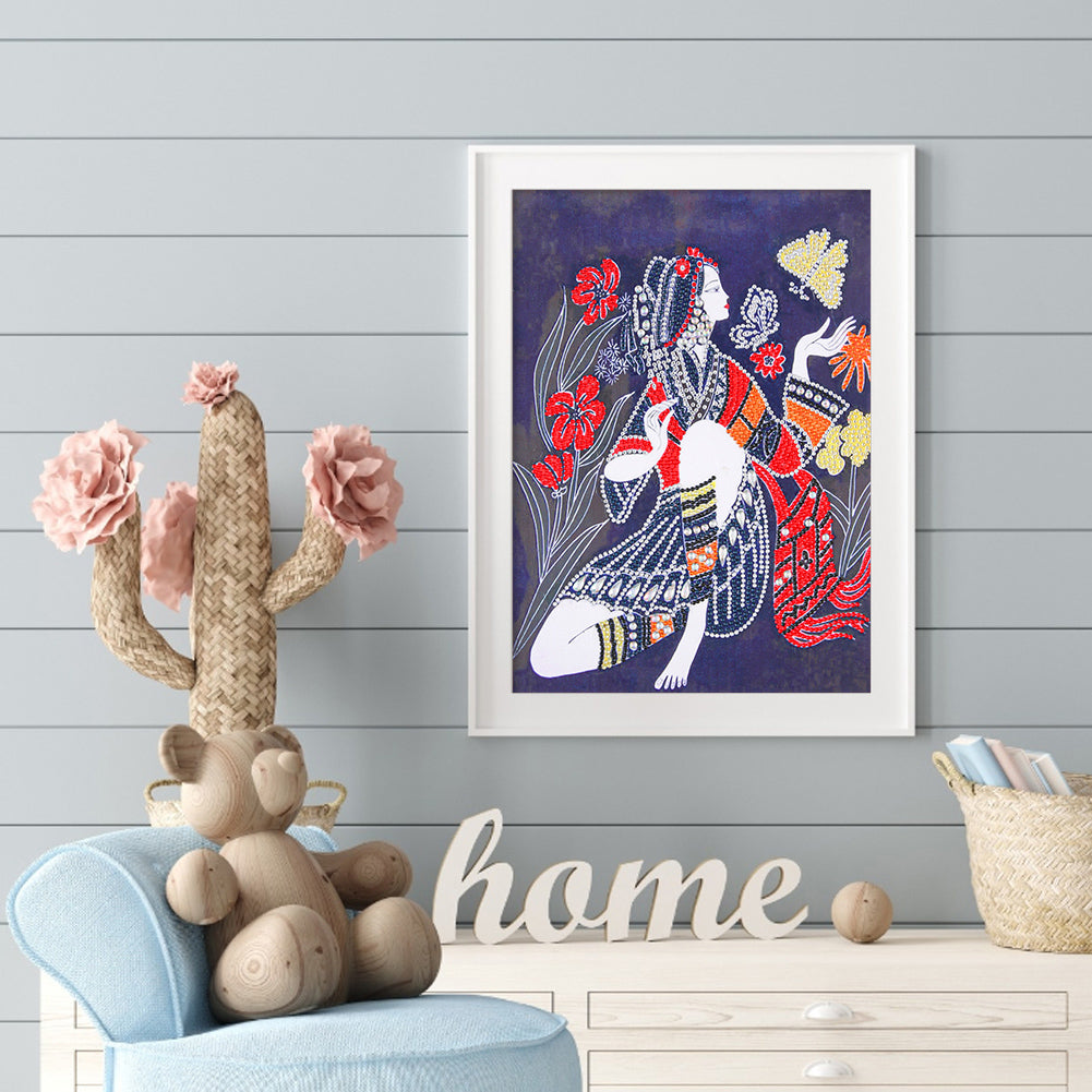 Beauty Figure - Special Shaped Drill Diamond Painting 30*40CM