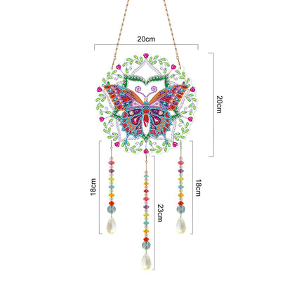 DIY Crystal Prism Teardrop Pendant Diamond Painting Kit Hanging Wind Chime