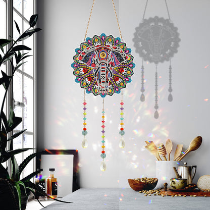 DIY Crystal Prism Teardrop Pendant Diamond Painting Kit Hanging Wind Chime