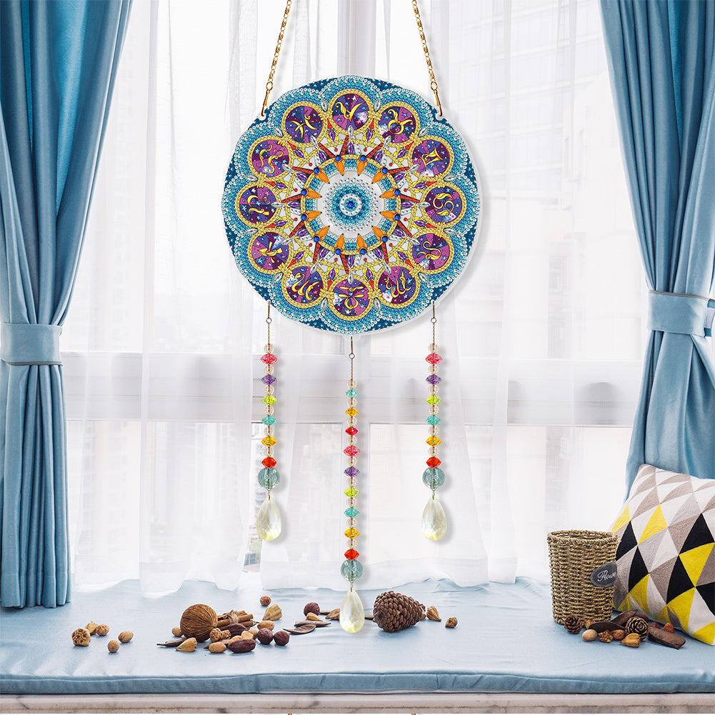 DIY Crystal Prism Teardrop Pendant Diamond Painting Kit Hanging Wind Chime