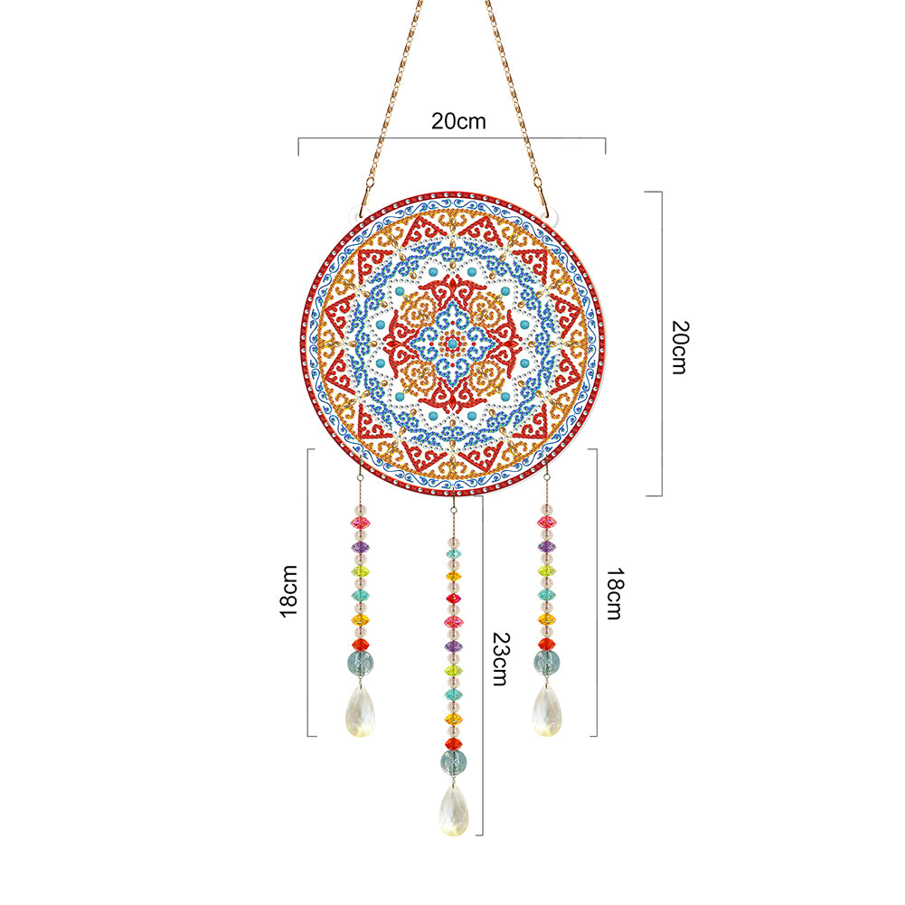 DIY Crystal Prism Teardrop Pendant Diamond Painting Kit Hanging Wind Chime