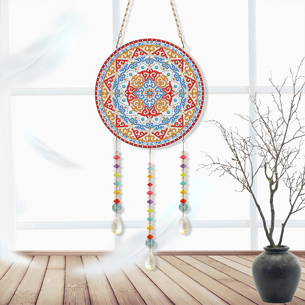 DIY Crystal Prism Teardrop Pendant Diamond Painting Kit Hanging Wind Chime