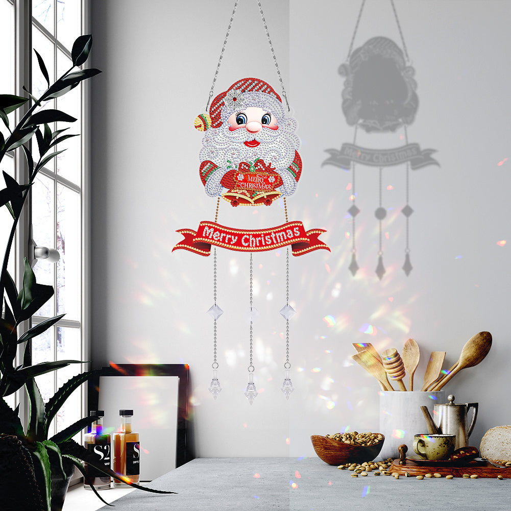 DIY Crystal Prism Teardrop Pendant Diamond Painting Kit Hanging Wind Chime