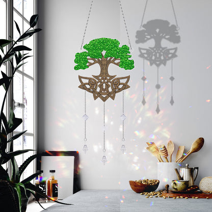 DIY Crystal Prism Teardrop Pendant Diamond Painting Kit Hanging Wind Chime