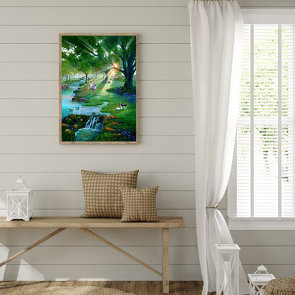 Grassland Horse - Full Round Drill Diamond Painting 40*50CM
