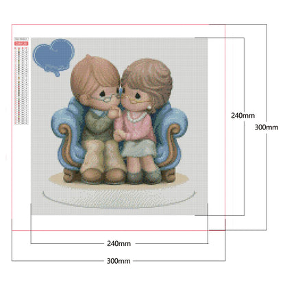 Couple - Full Square Drill Diamond Painting 40*40CM