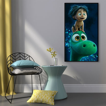 Boy Dinosaur - Full Round Drill Diamond Painting 40*70CM