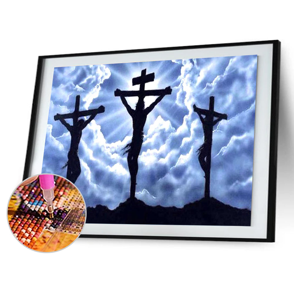 Jesus Cross - Full Round Drill Diamond Painting 40*30CM