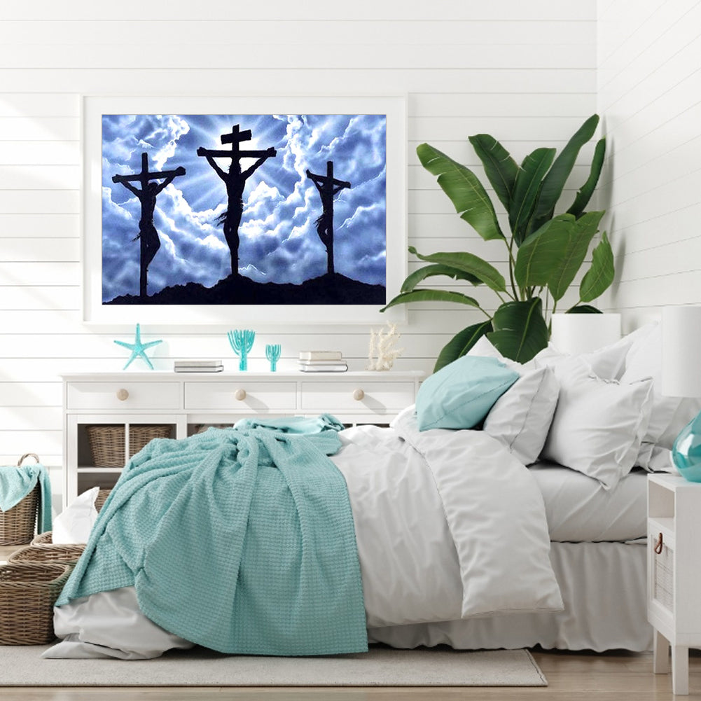 Jesus Cross - Full Round Drill Diamond Painting 40*30CM