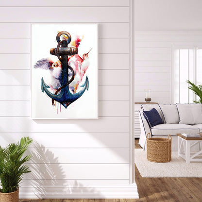 Ship Anchor - Full Round Drill Diamond Painting 30*40CM