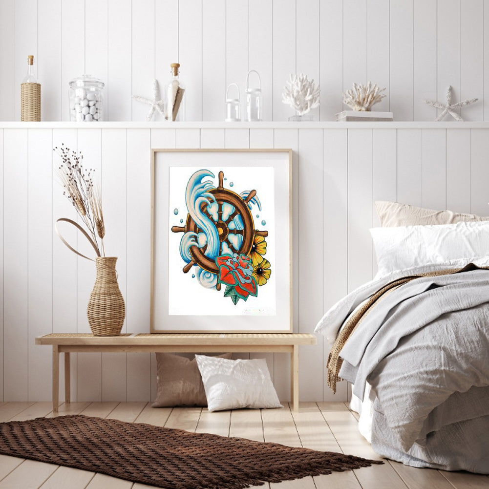 Boat - Full Round Drill Diamond Painting 30*40CM