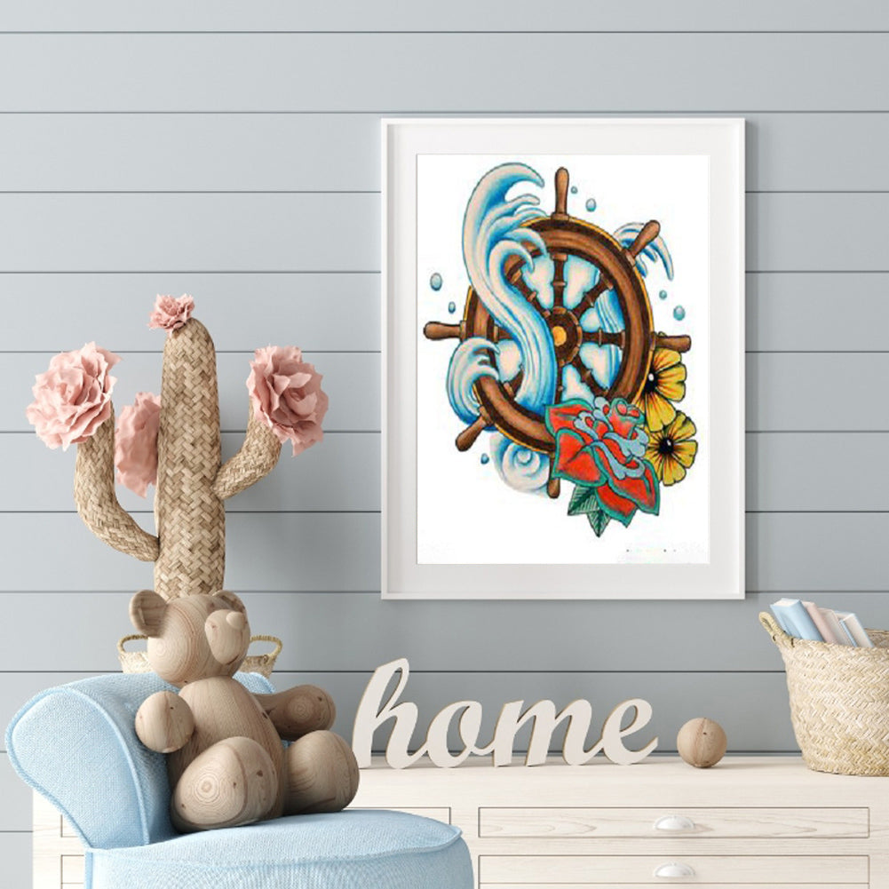 Boat - Full Round Drill Diamond Painting 30*40CM