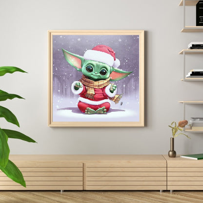 Christmas Yoda - Full Round Drill Diamond Painting 40*40CM