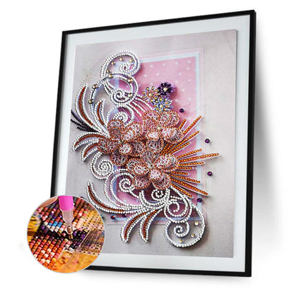 Flowers Plants - Special Shaped Drill Diamond Painting 30*40CM