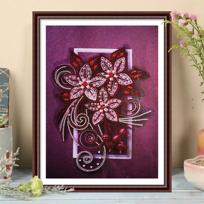 Flowers Plants - Special Shaped Drill Diamond Painting 30*40CM