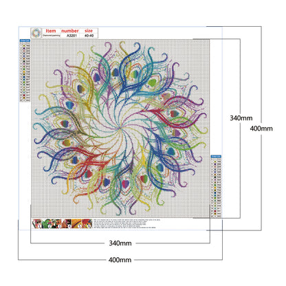 Mandala - Full Round Drill Diamond Painting 40*40CM