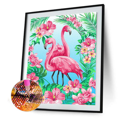 Flamingo - Full Round Drill Diamond Painting 30*40CM