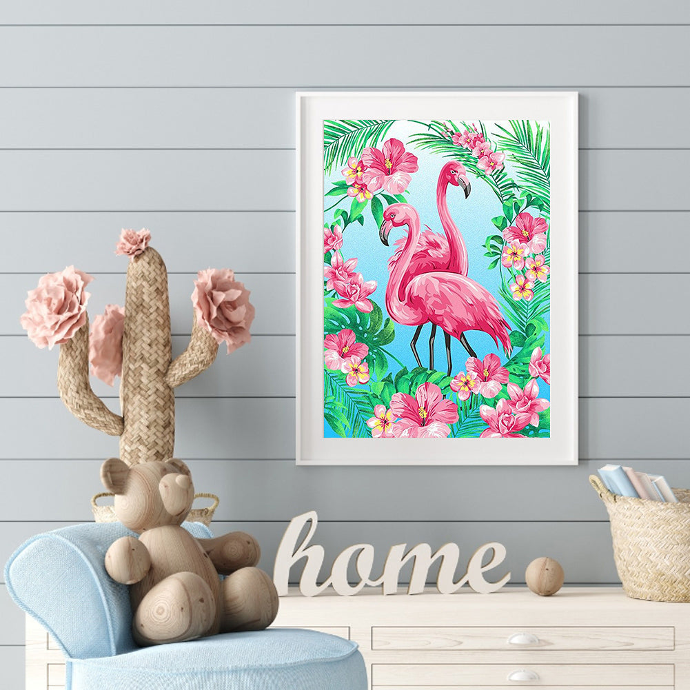 Flamingo - Full Round Drill Diamond Painting 30*40CM