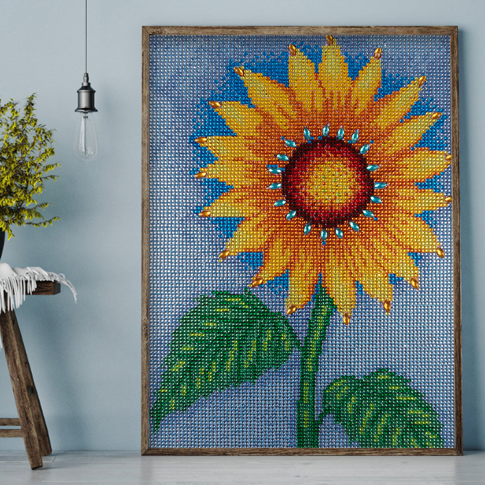 Sunflower - Special Shaped Drill Diamond Painting 30*40CM