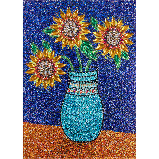 Sunflower - Special Shaped Drill Diamond Painting 30*40CM