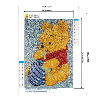 Bear - Special Shaped Drill Diamond Painting 30*40CM