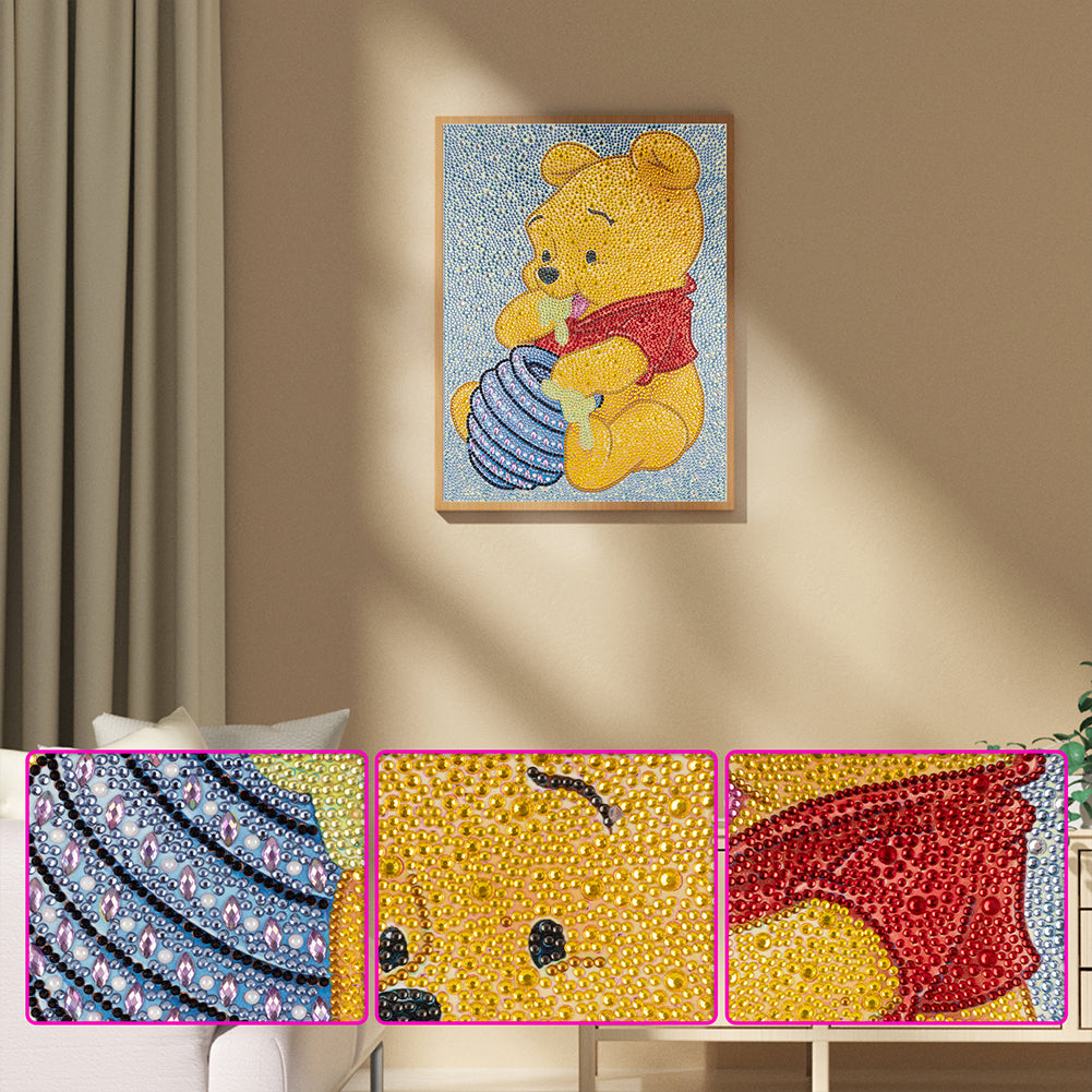 Bear - Special Shaped Drill Diamond Painting 30*40CM