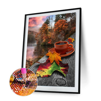 Coffee - Full Round Drill Diamond Painting 30*40CM