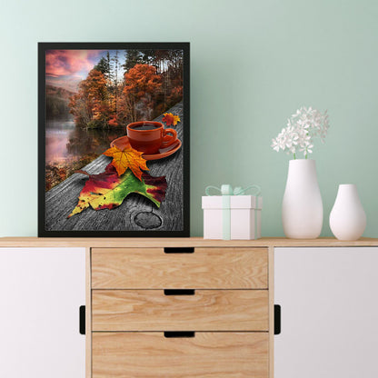 Coffee - Full Round Drill Diamond Painting 30*40CM